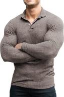 coofandy muscle shirts воротник с рукавами логотип