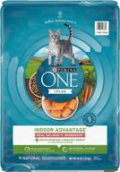 🐟 purina one +plus indoor advantage: high protein cat food with real salmon as no. 1 ingredient логотип