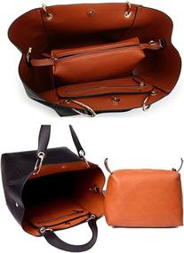 img 1 attached to Leather Handbags Waterproof Shoulder Commuter Women's Handbags & Wallets ~ Totes