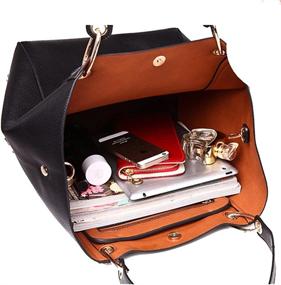 img 2 attached to Leather Handbags Waterproof Shoulder Commuter Women's Handbags & Wallets ~ Totes