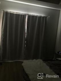 img 7 attached to WONTEX 100% Grey Blackout Curtains For Bedroom 42 X 84 Inches Long - Thermal Insulated, Noise Reducing, Sun Blocking Lined Rod Pocket Window Curtain Panels For Living Room, Set Of 2 Winter Curtains