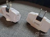 img 1 attached to 2-Pack SYCON Wall Adapter - 3 Way Swivel Ungrounded AC Mini Plug Tap White review by Dave Calabro