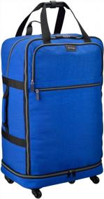 img 3 attached to Biaggi Zipsak 27-Inch Micro-Fold Spinner Suitcase - As Seen On Shark Tank - Cobalt Blue