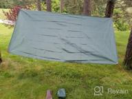 img 1 attached to Waterproof Tarp Tent Footprint For Camping And Backpacking With Hammock Rain Fly Cover - Heavy Duty Shelter Canopy, Small Pool Tarp, Beach And Picnic Mat By TRIWONDER review by Paul Dye