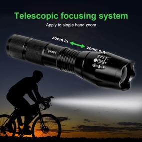 img 1 attached to Wsky S1800 LED Tactical Flashlight - Waterproof And Powerful - High Lumen, Zoomable, 5 Modes - Perfect For Camping, Biking, And Home Emergency (Batteries Not Included)
