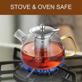 img 2 attached to 🍵 Thickened Removable 1200ml Teapot Infuser for Enhanced Brewing