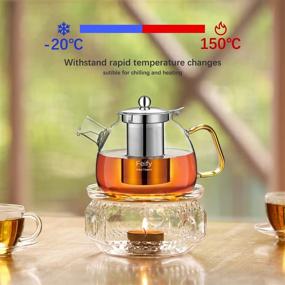 img 1 attached to 🍵 Thickened Removable 1200ml Teapot Infuser for Enhanced Brewing