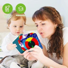 img 2 attached to Набор из 80 высококонтрастных детских флеш-карт для развития мозга и сенсорики, визуальная стимуляция, обучающие игрушки для новорожденных 0-3-6-12-18-36 месяцев 160 страниц