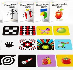 img 4 attached to Набор из 80 высококонтрастных детских флеш-карт для развития мозга и сенсорики, визуальная стимуляция, обучающие игрушки для новорожденных 0-3-6-12-18-36 месяцев 160 страниц