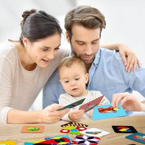 img 3 attached to Набор из 80 высококонтрастных детских флеш-карт для развития мозга и сенсорики, визуальная стимуляция, обучающие игрушки для новорожденных 0-3-6-12-18-36 месяцев 160 страниц