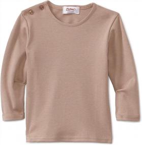 img 1 attached to 👶 Zutano Baby Boys Organic Baby Long Sleeve Tee: Soft and Stylish Essentials for Your Little One