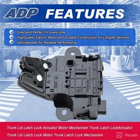 img 2 attached to 🔒 ADP Trunk Lid Latch Lock Actuator Motor Mechanism for Chevy Chevrolet Cruze Impala Malibu Sonic Corvette Camaro Buick Regal Lacrosse Verano Allure Cadillac ATS ELR XTS CTS 940-108 13501988