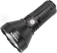 thrunite tn42 v2 sbt90.2 led searchlight, 1860 meters / 2034 yard long throw beam distance, usb c rechargeable searching spotlight, 4848 high lumens flashlight for hunting search & rescue - cool white logo