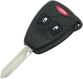 img 2 attached to 🔑 Enhanced Replacement Key Shell: Perfect Fit for CHRYSLER DODGE JEEP Keyless Entry Remote Key Case Fob 3 Buttons 2 BTN + Panic PG752B