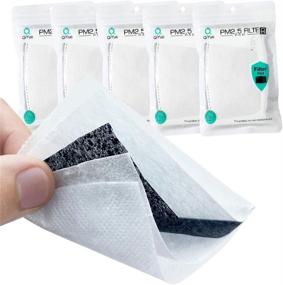 img 4 attached to Protective Face Scarf Cover Refill: QiYue 50 Hepa Filters With Pocket Insert And 5 Layers Of Activated Carbon Replacement For Adults - Ships From USA