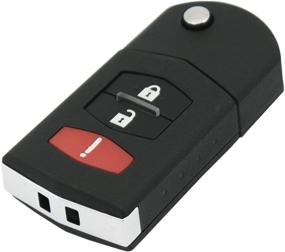 img 3 attached to Keyless2Go Replacement: 3 Button Remote Flip 🔑 Key Fob for Mazda 5 2 CX-7 CX-9 BGBX1T478SKE125-01