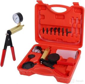img 4 attached to 🔧 Podoy Brake Bleeder Kit Vacuum Pump Handheld 2 in 1 Test Set with Adapters Case - Automotive Tuner Tools for Enhanced Performance