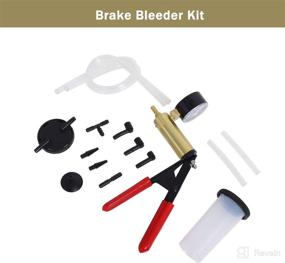 img 2 attached to 🔧 Podoy Brake Bleeder Kit Vacuum Pump Handheld 2 in 1 Test Set with Adapters Case - Automotive Tuner Tools for Enhanced Performance