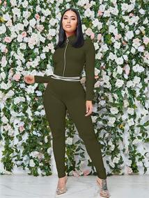 img 1 attached to 👗 XXTAXN Womens Bodycon Jumpsuit Rompers: Fashionable Women's Clothing at Jumpsuits, Rompers & Overalls