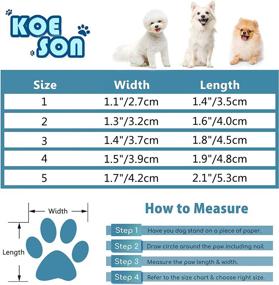 img 1 attached to KOESON Pavement Breathable Non Slip Protector Dogs