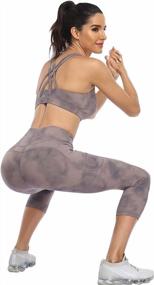 img 2 attached to Stylish And Functional: RAYPOSE Women'S High Waist Workout Leggings With Pockets And Tummy Control For Yoga And Gym