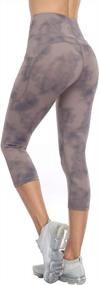 img 4 attached to Stylish And Functional: RAYPOSE Women'S High Waist Workout Leggings With Pockets And Tummy Control For Yoga And Gym