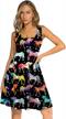 fanient women's printed sleeveless sundress with a-line midi cut and scoop neck for casual chic style logo