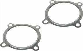 img 1 attached to PitVisit PV Raceworks 3 Inch Turbo Turbine Outlet Gasket 4 Bolt Stainless Steel Compatible With Garrett Precision PTE Turbonetics Turbocharger (2 Pack)