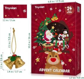 img 1 attached to Toyvian Advent Calendar 2021,24Pcs Hanging Ornaments Christmas Animals Relief Toys,Xmas Christmas Decorations For Wall Christmas Tree