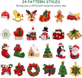 img 3 attached to Toyvian Advent Calendar 2021,24Pcs Hanging Ornaments Christmas Animals Relief Toys,Xmas Christmas Decorations For Wall Christmas Tree