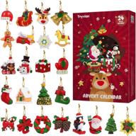 toyvian advent calendar 2021,24pcs hanging ornaments christmas animals relief toys,xmas christmas decorations for wall christmas tree logo
