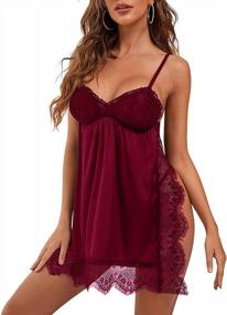 img 4 attached to Sensual Satin Sleepwear: Upgrade Your Nights With SELINK Women'S Nightgown