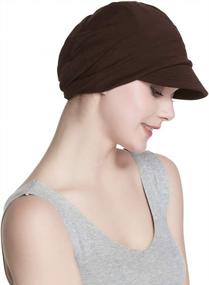 img 2 attached to Breeze Through Winter With Our Bamboo-Lined Cotton Hat And Scarf Set For Women