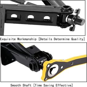 img 3 attached to 🚗 2 Ton Car Scissor Jack - Portable Tire Jack Kit for SUV and Auto - Heavy Duty Ratchet Mechanism with Smart Design - Durable Material - Ideal for DIY Car Maintenance