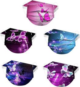 img 4 attached to 🦋 Butterfly Pattern Bandanas - Breathable and Suitable for Food Service Equipment & Supplies