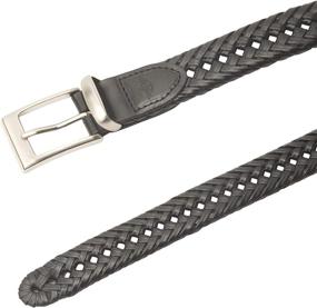 img 1 attached to Dockers Men's Metal Laced Braid Accessories - Belts