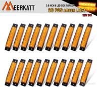 🚛 meerkatt 3.8 inch amber led indicators for trucks, trailers, and more - pack of 20 логотип