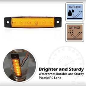 img 1 attached to 🚛 Meerkatt 3.8 Inch Amber LED Indicators for Trucks, Trailers, and More - Pack of 20