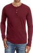 aiyino henley t-shirts for men: classic style and comfort in a slim fit logo