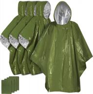 stay warm and visible anywhere with anyoo's emergency survival poncho: waterproof, tear-resistant, and reusable for hiking, camping, and first aid logo