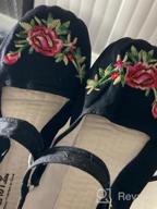 img 1 attached to Cotton Mary Jane Ballet Flats For Women: Stylish China Doll Shoes review by Smriti Pearson