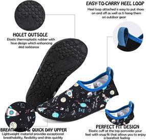 img 2 attached to Hiitave Non Slip Barefoot Toddler Little Boys' Shoes ~ Outdoor