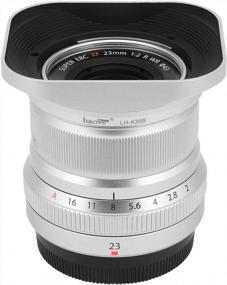 img 1 attached to Enhance Your Fujifilm Fuji Fujinon XF Lens With Haoge'S LH-X35S Metal Hood: Perfect For XF 35Mm F2 R WR, XF 23Mm F2 R WR, And XC 35Mm F2 XC35MmF2 Lens (Silver)