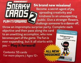 img 3 attached to Sneaky Cards 2 - Play It Forward By Gamewright - Multi-Colored, 5 Inches