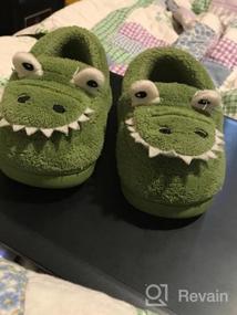 img 8 attached to Dinosaur Slippers: Best Indoor Bedroom Shoes and Slippers for Toddler Boys