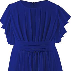 img 2 attached to Carat Chiffon Flutter Sleeves Dresses Girls' Clothing : Dresses