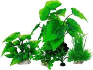 ๐ฟ realistic green underwater plastic plants - rorzo aquarium decoration fish tank ornaments aquatic water grass decor logo
