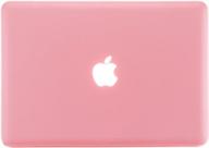 hard shell protective case, sleeve bag, keyboard cover skin, screen protector & dust plug for macbook pro 13 inch model a1278 with cd-rom 2010/2011/2012 - se7enline (pink) logo