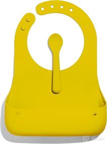 img 4 attached to 🍼 Avanchy Roll & Go Silicone Bibs with Bonus Spoon: Safe, BPA Free & Dishwasher Friendly Baby Bibs for Easy Feeding