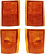 🚚 aftermarket replacement upper & lower signal side marker lights for 1988-1993 c1500 c2500 k2500 k3500 pickup truck - 4 pc set логотип